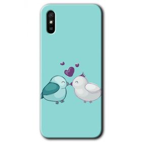 Xiaomi Redmi 9A Mutlu Kuşlar Baskılı Uyumlu Silikon Kılıf