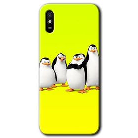 Xiaomi Redmi 9A Penguenler Baskılı Uyumlu Silikon Kılıf