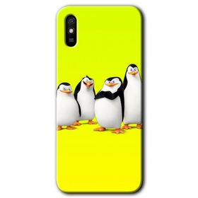 Xiaomi Redmi 9A Penguenler Baskılı Uyumlu Silikon Kılıf