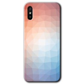 Xiaomi Redmi 9A Polygon Graident 3 Baskılı Uyumlu Silikon Kılıf