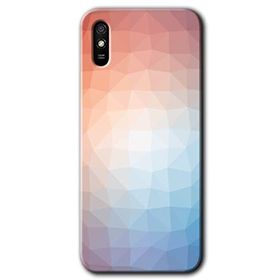 Xiaomi Redmi 9A Polygon Graident 3 Baskılı Uyumlu Silikon Kılıf