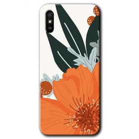 Xiaomi Redmi 9A Portakal Çiçeği Baskılı Uyumlu Silikon Kılıf