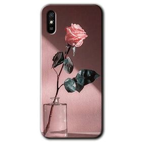 Xiaomi Redmi 9A Retro Gül Baskılı Uyumlu Silikon Kılıf