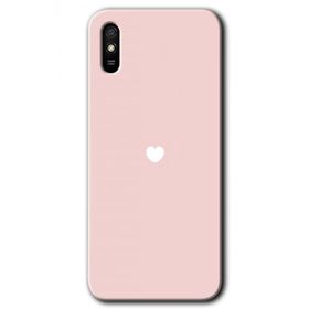 Xiaomi Redmi 9A Sade Kalp Baskılı Uyumlu Silikon Kılıf