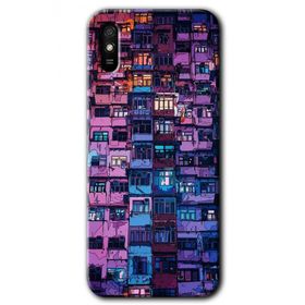 Xiaomi Redmi 9A Şehir Görünümü Baskılı Uyumlu Silikon Kılıf