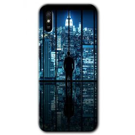 Xiaomi Redmi 9A Şehir Manzarası Baskılı Uyumlu Silikon Kılıf