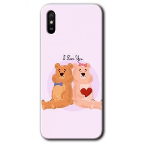 Xiaomi Redmi 9A Sevgili Ayıcık Baskılı Uyumlu Silikon Kılıf