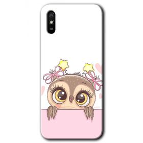 Xiaomi Redmi 9A Sevimli Baykuş Baskılı Uyumlu Silikon Kılıf
