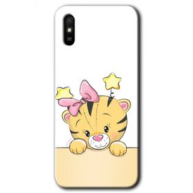 Xiaomi Redmi 9A Sevimli Kedi Baskılı Uyumlu Silikon Kılıf