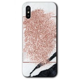 Xiaomi Redmi 9A Simli Mermer Baskılı Uyumlu Silikon Kılıf