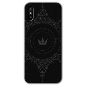 Xiaomi Redmi 9A Siyah Mandala 1 Baskılı Uyumlu Silikon Kılıf