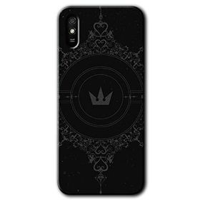 Xiaomi Redmi 9A Siyah Mandala 1 Baskılı Uyumlu Silikon Kılıf