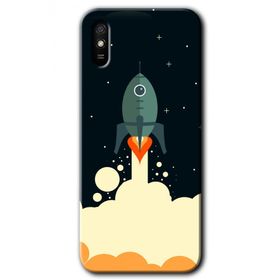 Xiaomi Redmi 9A Space Smoke Baskılı Uyumlu Silikon Kılıf