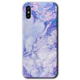 Xiaomi Redmi 9A Spots Lilac Baskılı Uyumlu Silikon Kılıf