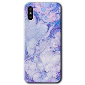 Xiaomi Redmi 9A Spots Lilac Baskılı Uyumlu Silikon Kılıf