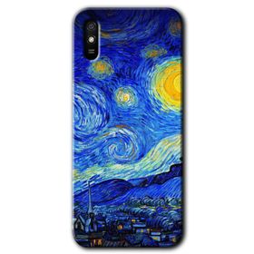 Xiaomi Redmi 9A Starry Night Baskılı Uyumlu Silikon Kılıf