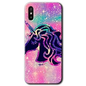 Xiaomi Redmi 9A Unicorn Kristal Baskılı Uyumlu Silikon Kılıf