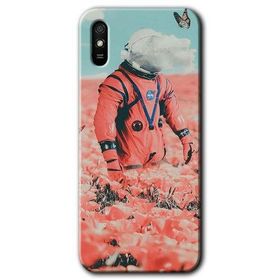 Xiaomi Redmi 9A Uzay Bahçesi Baskılı Uyumlu Silikon Kılıf