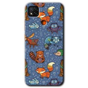 Xiaomi Redmi 9C Animals Funny Baskılı Uyumlu Silikon Kılıf