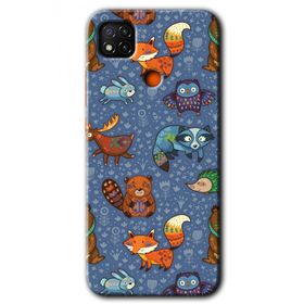 Xiaomi Redmi 9C Animals Funny Baskılı Uyumlu Silikon Kılıf