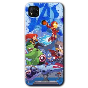 Xiaomi Redmi 9C Avengers Cartoon Baskılı Uyumlu Silikon Kılıf