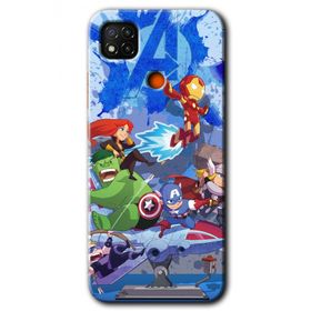 Xiaomi Redmi 9C Avengers Cartoon Baskılı Uyumlu Silikon Kılıf