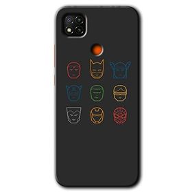 Xiaomi Redmi 9C Avengers Minimalism Baskılı Uyumlu Silikon Kılıf