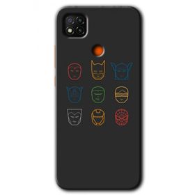 Xiaomi Redmi 9C Avengers Minimalism Baskılı Uyumlu Silikon Kılıf