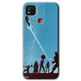 Xiaomi Redmi 9C Avengers Team Baskılı Uyumlu Silikon Kılıf