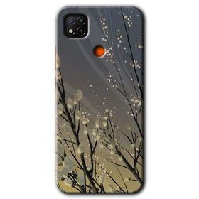 Xiaomi Redmi 9C Branches Flowers Baskılı Uyumlu Silikon Kılıf