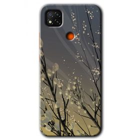 Xiaomi Redmi 9C Branches Flowers Baskılı Uyumlu Silikon Kılıf