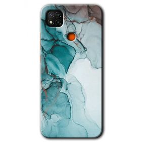 Xiaomi Redmi 9C Buzul Mermer Baskılı Uyumlu Silikon Kılıf