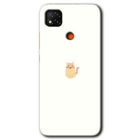 Xiaomi Redmi 9C Cat Minimalism Baskılı Uyumlu Silikon Kılıf