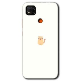 Xiaomi Redmi 9C Cat Minimalism Baskılı Uyumlu Silikon Kılıf