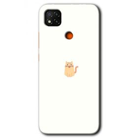 Xiaomi Redmi 9C Cat Minimalism Baskılı Uyumlu Silikon Kılıf