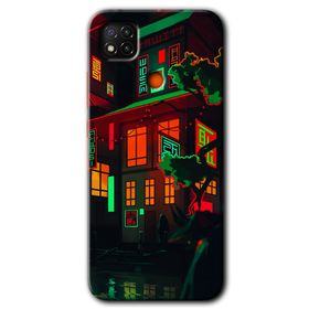 Xiaomi Redmi 9C China Street Baskılı Uyumlu Silikon Kılıf