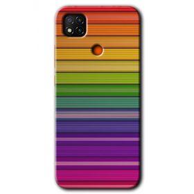 Xiaomi Redmi 9C Colorful Lines Baskılı Uyumlu Silikon Kılıf