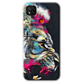 Xiaomi Redmi 9C Colorfull Aslan Baskılı Uyumlu Silikon Kılıf