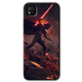 Xiaomi Redmi 9C Darh Vader Wars Baskılı Uyumlu Silikon Kılıf