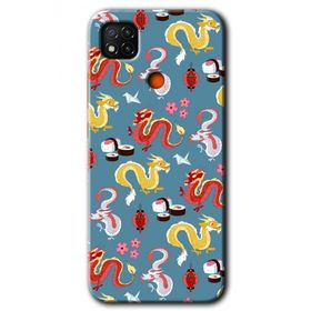 Xiaomi Redmi 9C Funky Dragon Baskılı Uyumlu Silikon Kılıf