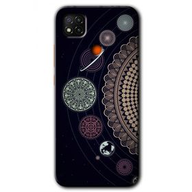 Xiaomi Redmi 9C Gezegen Döngüsü Baskılı Uyumlu Silikon Kılıf