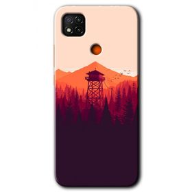 Xiaomi Redmi 9C Gözlem Kulesi Baskılı Uyumlu Silikon Kılıf
