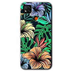 Xiaomi Redmi 9C Hibiscus Flowers Baskılı Uyumlu Silikon Kılıf
