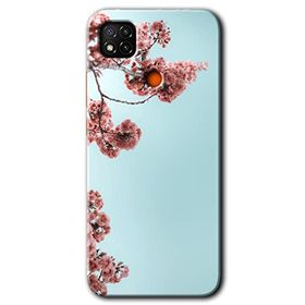 Xiaomi Redmi 9C Japon Çiçeği Baskılı Uyumlu Silikon Kılıf