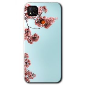 Xiaomi Redmi 9C Japon Çiçeği Baskılı Uyumlu Silikon Kılıf