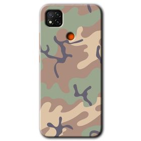 Xiaomi Redmi 9C Kamuflaj 6 Baskılı Uyumlu Silikon Kılıf