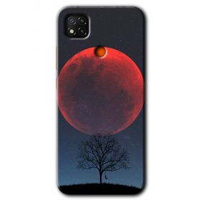 Xiaomi Redmi 9C Kanlı Ay Baskılı Uyumlu Silikon Kılıf