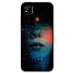 Xiaomi Redmi 9C Karanlık Kadın Baskılı Uyumlu Silikon Kılıf