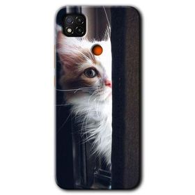 Xiaomi Redmi 9C Kedi Bakışı Baskılı Uyumlu Silikon Kılıf