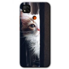 Xiaomi Redmi 9C Kedi Bakışı Baskılı Uyumlu Silikon Kılıf